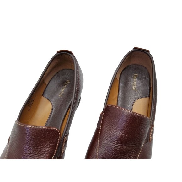 bjorndal womens noelle leather slide on 2" wedge heel loafers - Picture 5 of 6